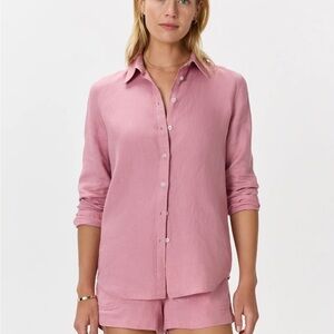 Quince Pink Button Down Shirt